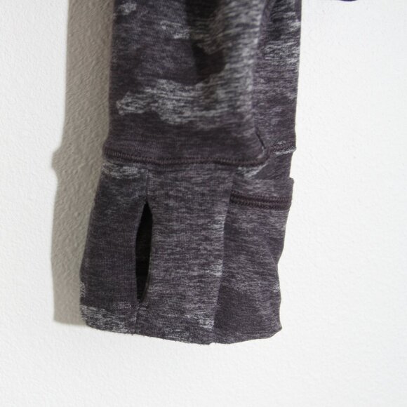 Lululemon Warm Stabilizer 1/2 Zip Hoodie Pullover Incognito Camo HTR Black Rulu - Picture 5 of 13